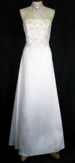 NWT Jessica McClintock Ivory Wedding Gown Dress Size 12  