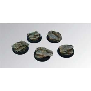  Round Bases Rocky 30mm   Round Edge (5) Toys & Games