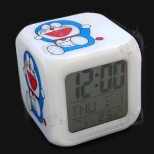   Doraemon 7 Color LED Change Digital Alarm Clock D02 