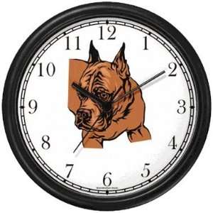  Boxer No.2 Wall Clock by WatchBuddy Timepieces (Black 