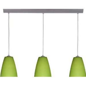   3EV 751035 BR Riva Pendant Bronze with Lime Glass 9 H. x 33 3/4 W