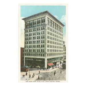 Park Building, Worcester, Mass. Premium Poster Print, 12x18