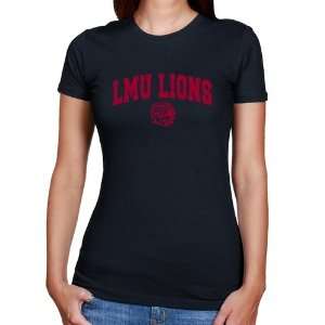  Loyola Marymount Lions Ladies Navy Blue Logo Arch T shirt 