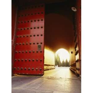 The Giant Red Doors to the Forbidden City in Beijing Photographic 