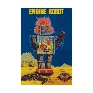  Engine Robot 28x42 Giclee on Canvas