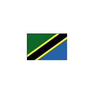  4 ft. x 6 ft. Tanzania Flag w/ Line, Snap & Ring Patio 