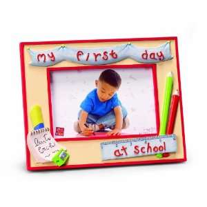    Russ Berrie My First Day At School 4 x 6 Photo Frame Baby