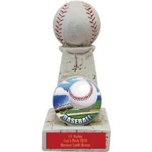  6 Custom Baseball Stone Tower Award Trophies HD Custom 