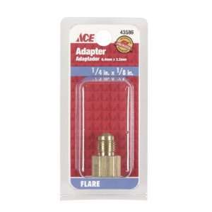 Ace Flare Female Connector Yellow Brass 