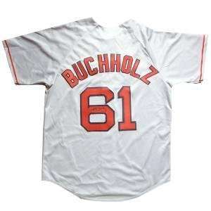  Clay Buchholz Autographed Jersey   Autographed MLB Jerseys 