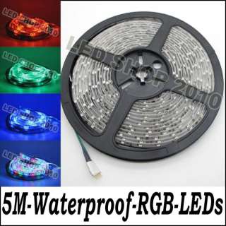 Reel 5M 3528 RGB Waterproof Flexible Strip 300 LED Light  