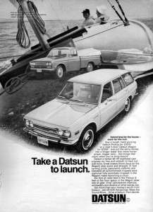 1970 Datsun 510 Wagon & Pickup Truck Original Ad  