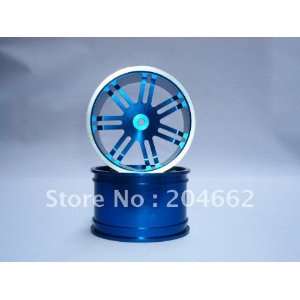   blue aluminum 7 double spoke wheels 1 pair whole Toys & Games