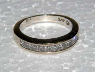 Ladies 18K White Gold 1ct Diamond Ring 4gms Sz 5.75 Scrap or Wear I/J 