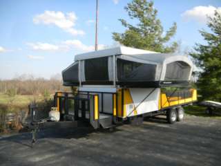 2005 Fleetwood Toy hauler ATV Trailer & pop up camper  