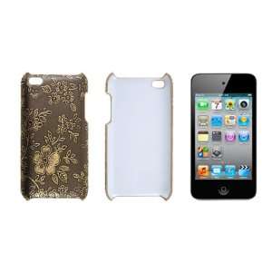  Gino Plastic Flower Printed Cover Shield for iPod Touch 4G 