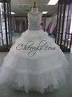 PERFECT ANGELS 1413 White Size 12 GIRLS NATIONAL PAGEANT DRESS WEDDING 