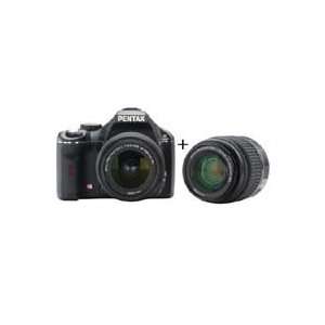  Pentax K2000 10.2 Mega Pixel Digital SLR Camera Two Lens 
