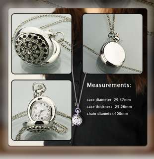 NEW LADIES WOMENS FASHION STYLE POCKET WATCH CHAIN GIFT  