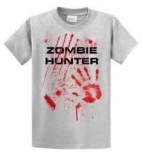 Zombie Hunter T shirt Funny Zombies Tee  
