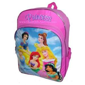    Disney Princess Girls Pink School Backpack Large Toys & Games