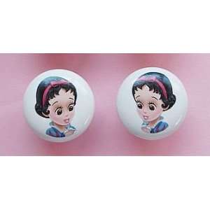  New 2pc Disney Baby Princess Snow White Ceramic Dresser 