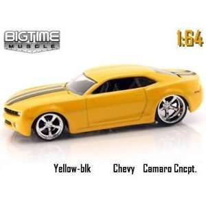   Muscle Yellow 2006 Chevy Camaro Concept 164 Scale Die Cast Car Toys