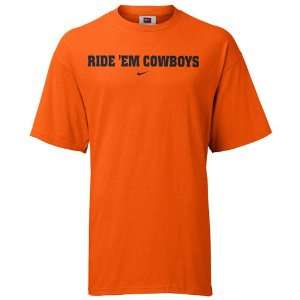  Nike Oklahoma State Cowboys Orange Local III T shirt 