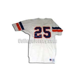  White No. 25 Game Used Boise State Russell Football Jersey 