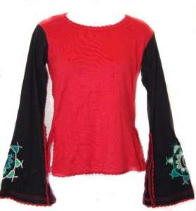 Yoga Crochet Goth Tie Dye Hippie Boho Top Shirt S M L  