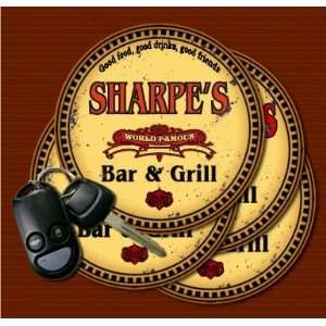  SHARPES Family Name Bar & Grill Coasters Kitchen 