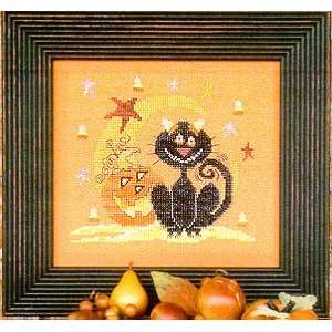  Halloween Kitty   Cross Stitch Pattern Arts, Crafts 