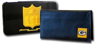 NFL LEATHER CHECKBOOK COVER   CHOOSE YOUR NFL TEAM  