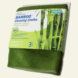   Microfiber and Bamboo Cleaning Cloths by Unger, 3 Pack