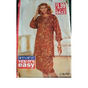   10 12 14 VERY EASY SEE & SEW BY BUTTERICK 6622 Arts, Crafts & Sewing