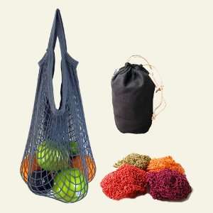   EarthTone Cotton String Bag Set with Hemp StuffSack