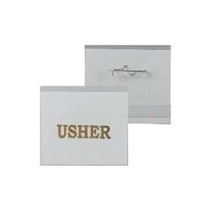  Clear Usher Badge Pack of 25