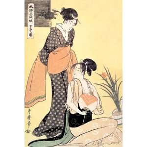   Scene   Poster by Kitagawa Utamaro (12x18) 
