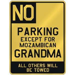  NO  PARKING EXCEPT FOR MOZAMBICAN GRANDMA  PARKING SIGN 