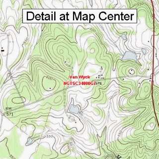  USGS Topographic Quadrangle Map   Van Wyck, South Carolina 