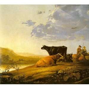   Cuyp   24 x 22 inches   Young Herdsman with Cows
