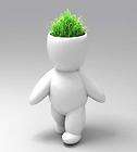 Mini Walk Bonsai Grass Doll Hair Man Potted Plant P06