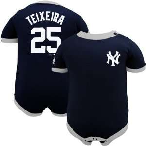  Majestic New York Yankees #25 Mark Teixeira Infant Navy 