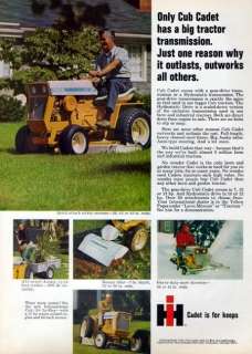 1969 International Cub Cadet Mini Tractor Original Ad  