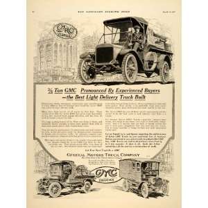  1917 Ad General Motors Truck GMC Delivery Pontiac MI 