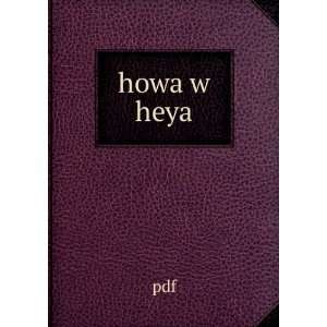  howa w heya pdf Books