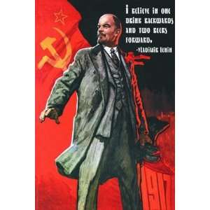   and two beers forward   Vladimir Lenin 20x30 poster