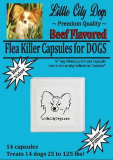 14 capsules LittleCityDogs FLEA KILLER for DOGS (nitenpyram 