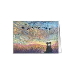  birthday card, border collie, dog, 24, Card Toys & Games