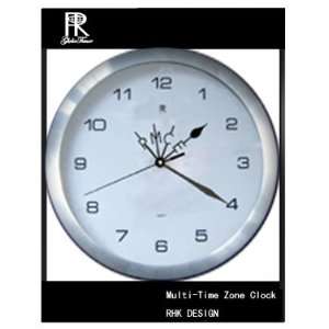  A clock with four self motioned hands(aluminum cover 